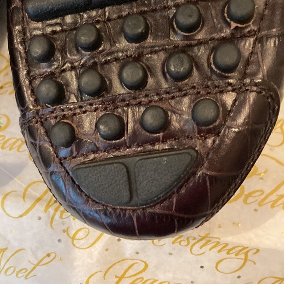 COPY - Cole Haan mens Gunnison Brown croc embossed 10.5 - Picture 4 of 6